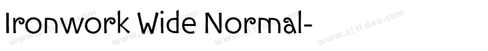 Ironwork Wide Normal字体转换